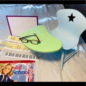 American Girl Doll School Desk & Accessories